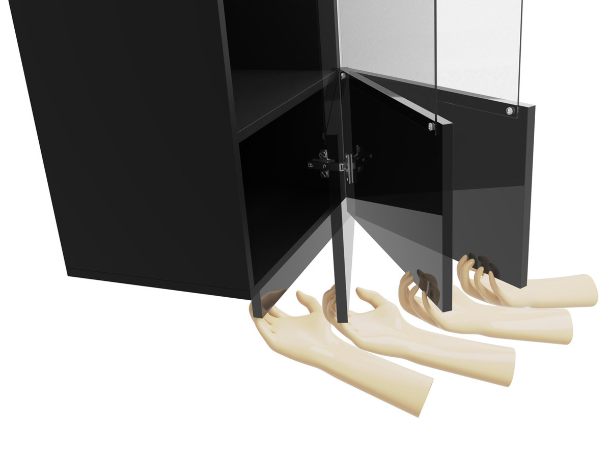 Nappali szett Tivdalu 121 (Fekete + Fényes fekete)