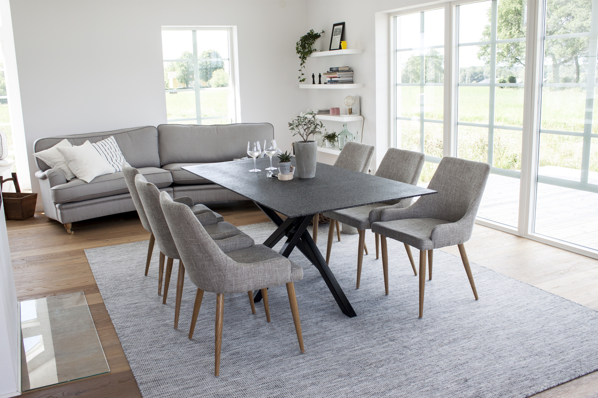 Asztal Dallas 194 (Szürkes + Fekete)