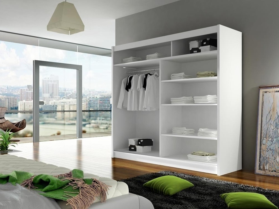 Gardróbszekrény Closico 100 (Fehér)