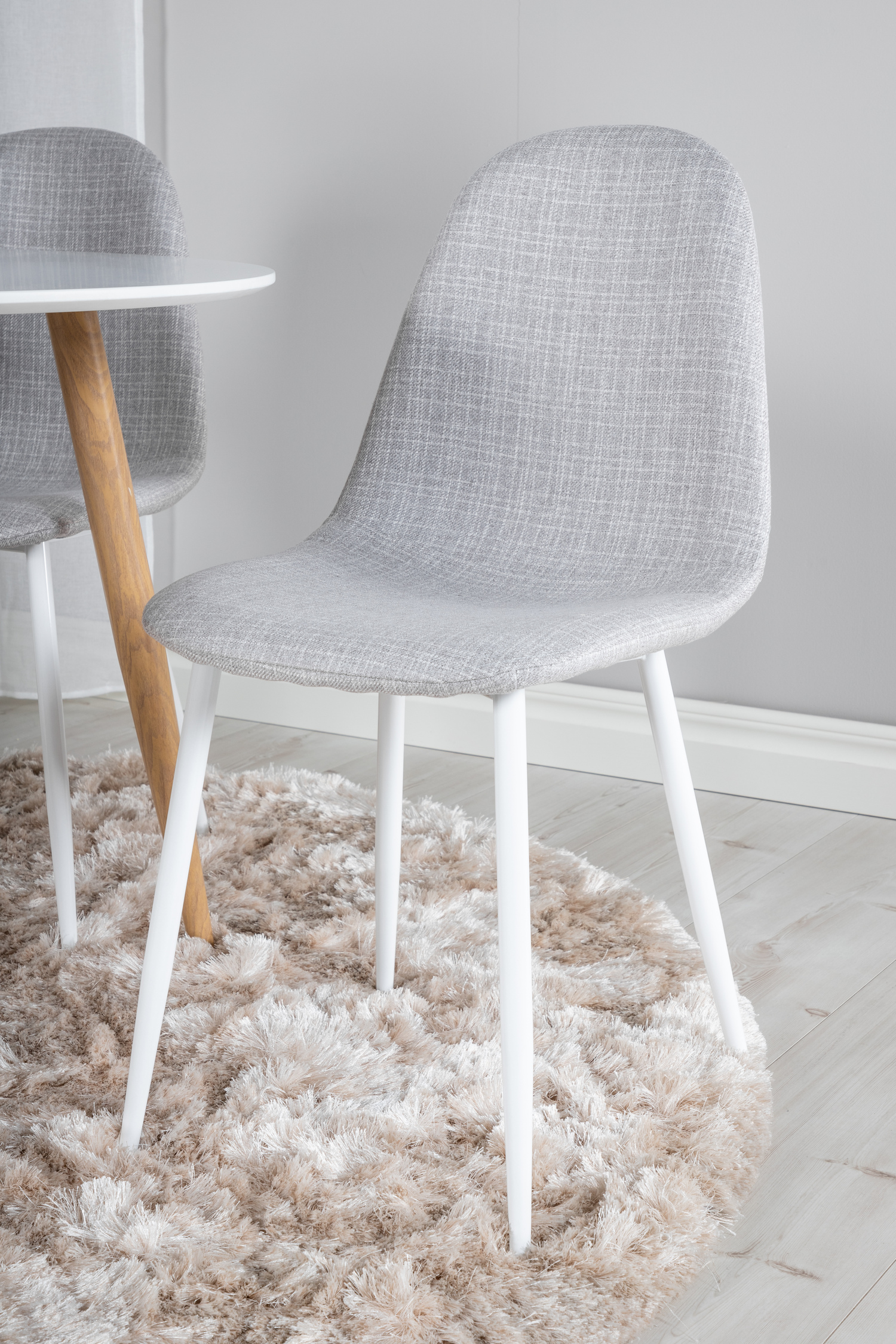 Étkezőgarnitúra Dallas 291 (Világosszürke + Fehér)