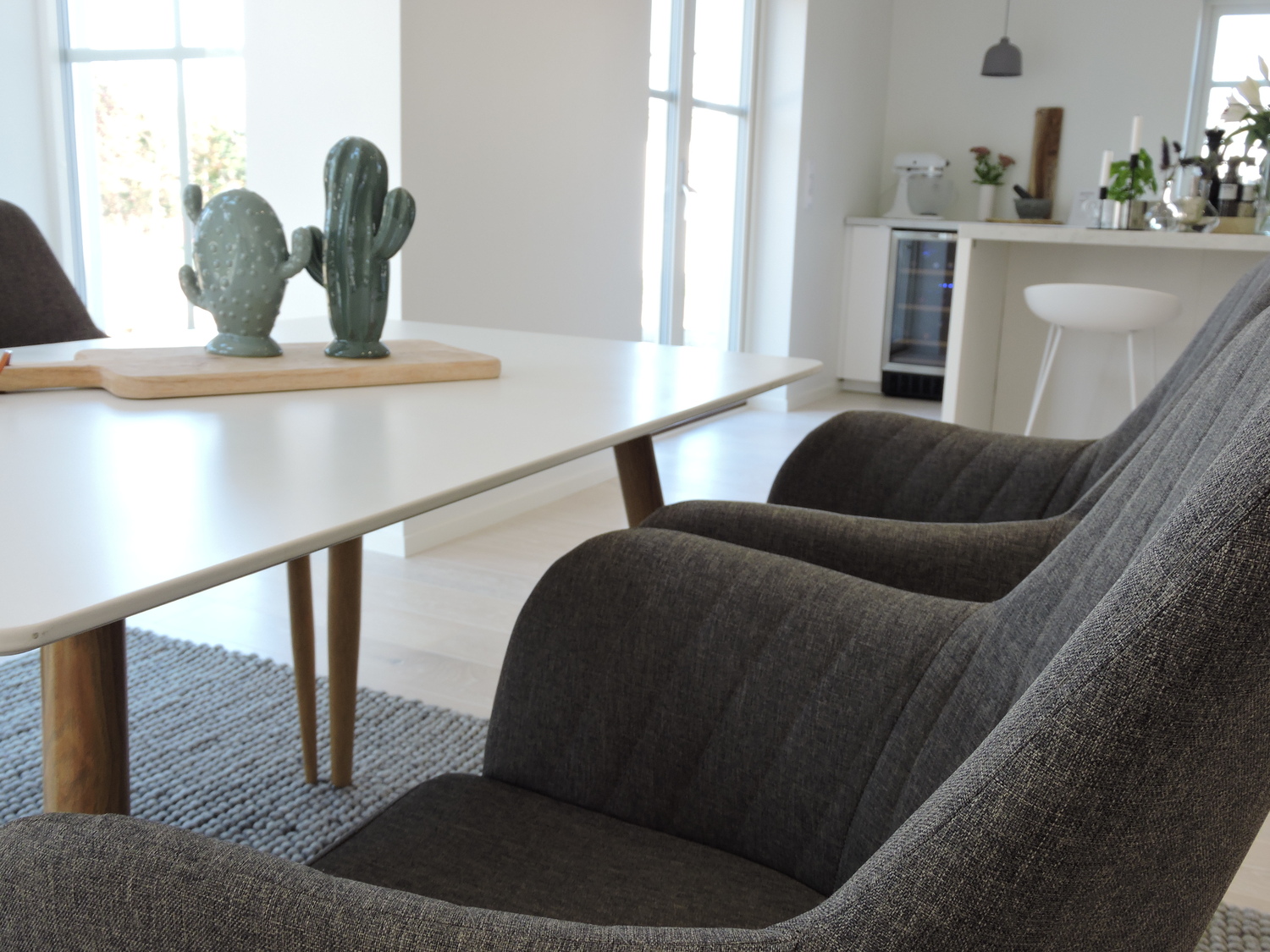 Étkezőgarnitúra Dallas 349 (Sötétszürke + Tölgy)