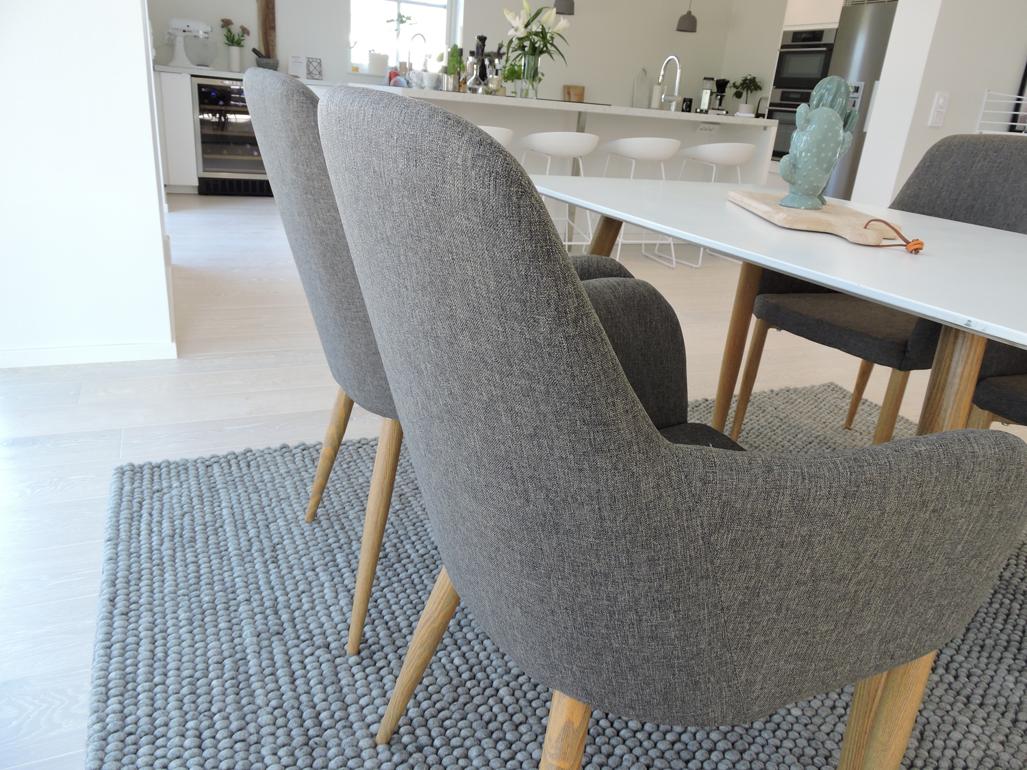 Étkezőgarnitúra Dallas 349 (Sötétszürke + Tölgy)