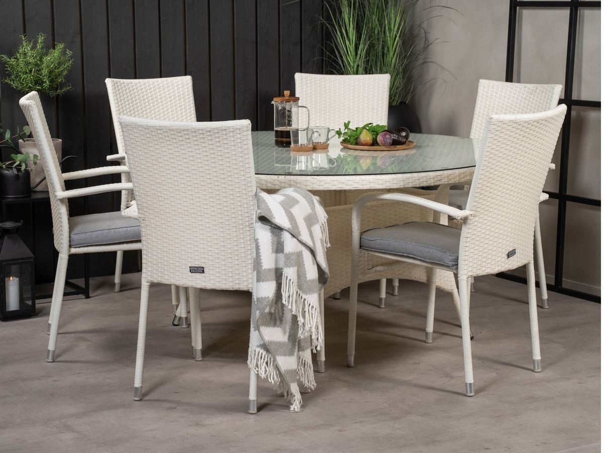 Asztal és szék garnitúra Dallas 2191 (Fehér)