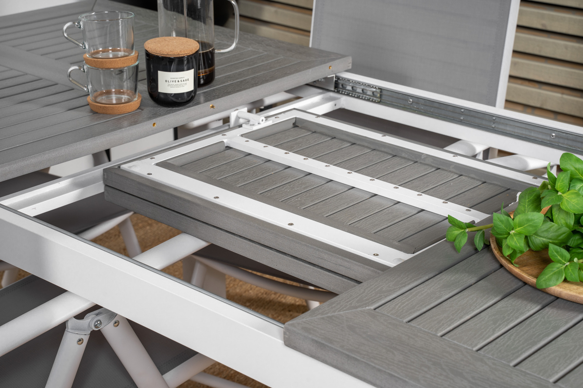 Kerti asztal Dallas 1158 (Szürke + Fehér)