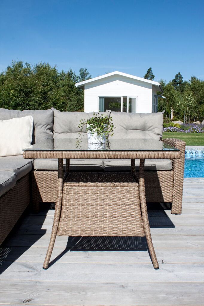 Kerti bútor Dallas 1157 (Barna + Beige)