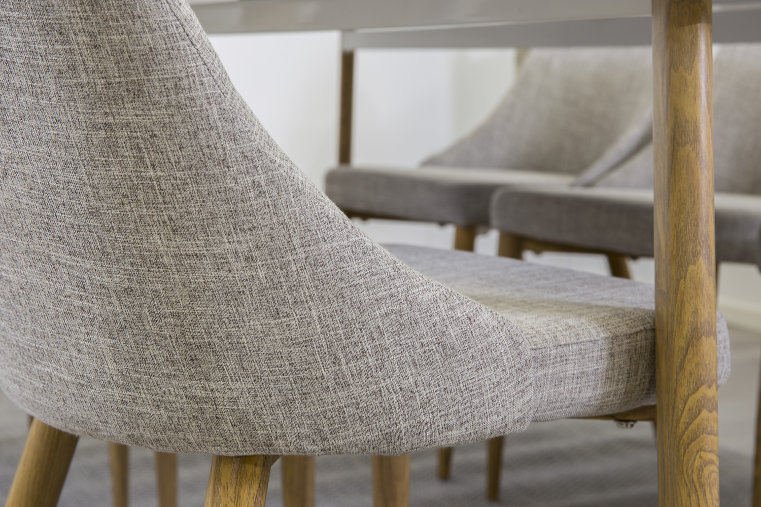 Étkezőgarnitúra Dallas 1094 (Szürke + Fényes fa)