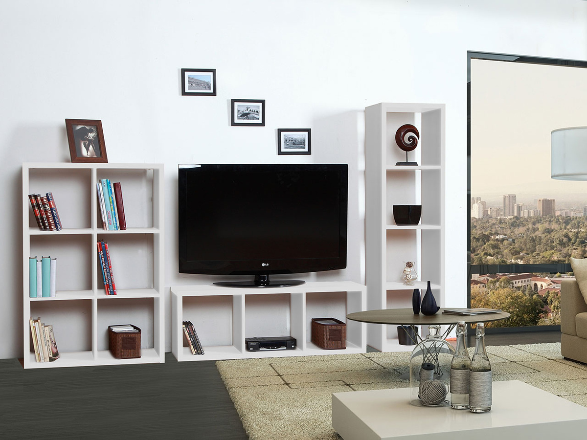 Könyvespolc Levnova 104 (Fehér)