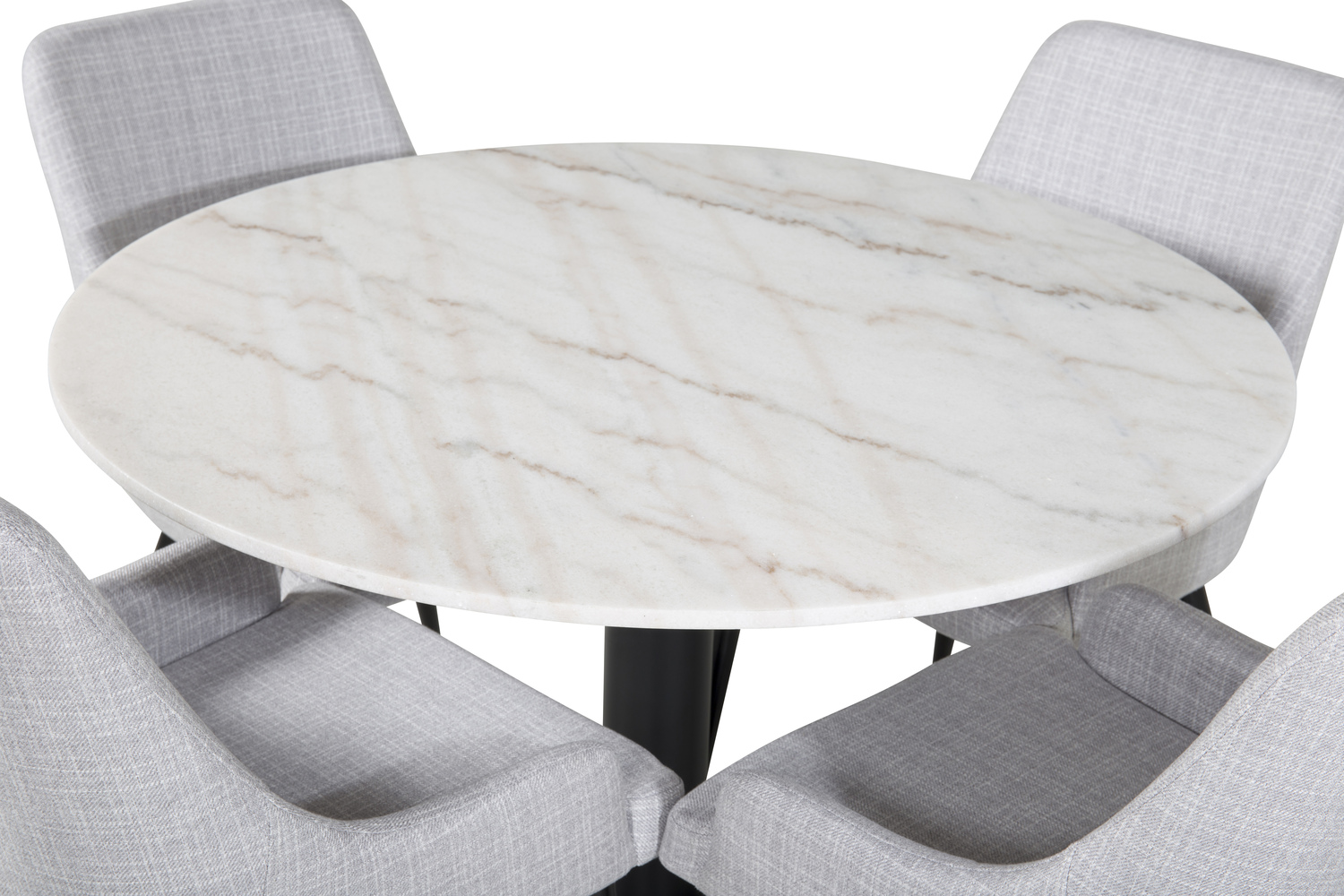 Étkezőgarnitúra Dallas 1300 (Világosszürke + Fekete)