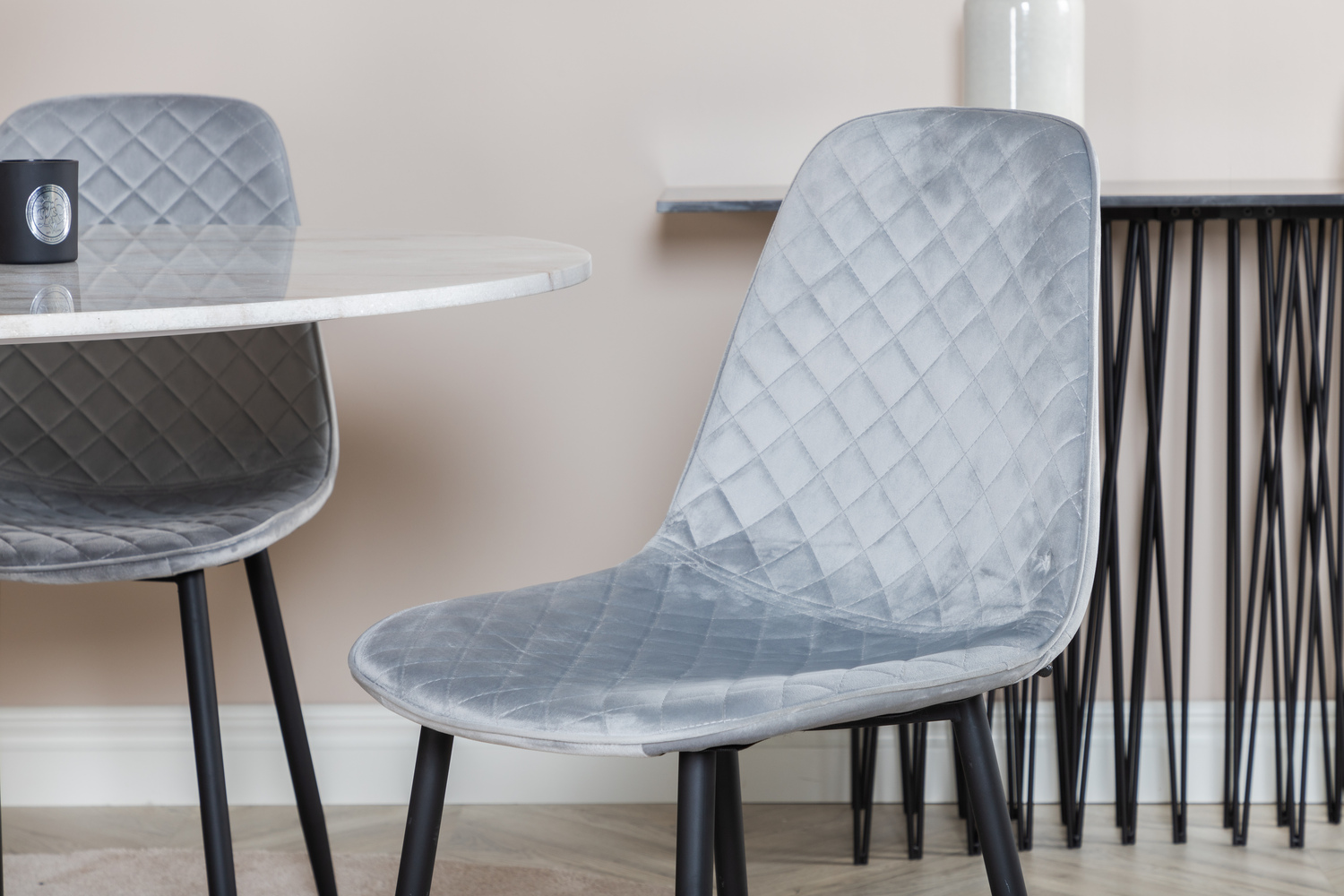 Étkezőgarnitúra Dallas 1302 (Szürke + Fekete)