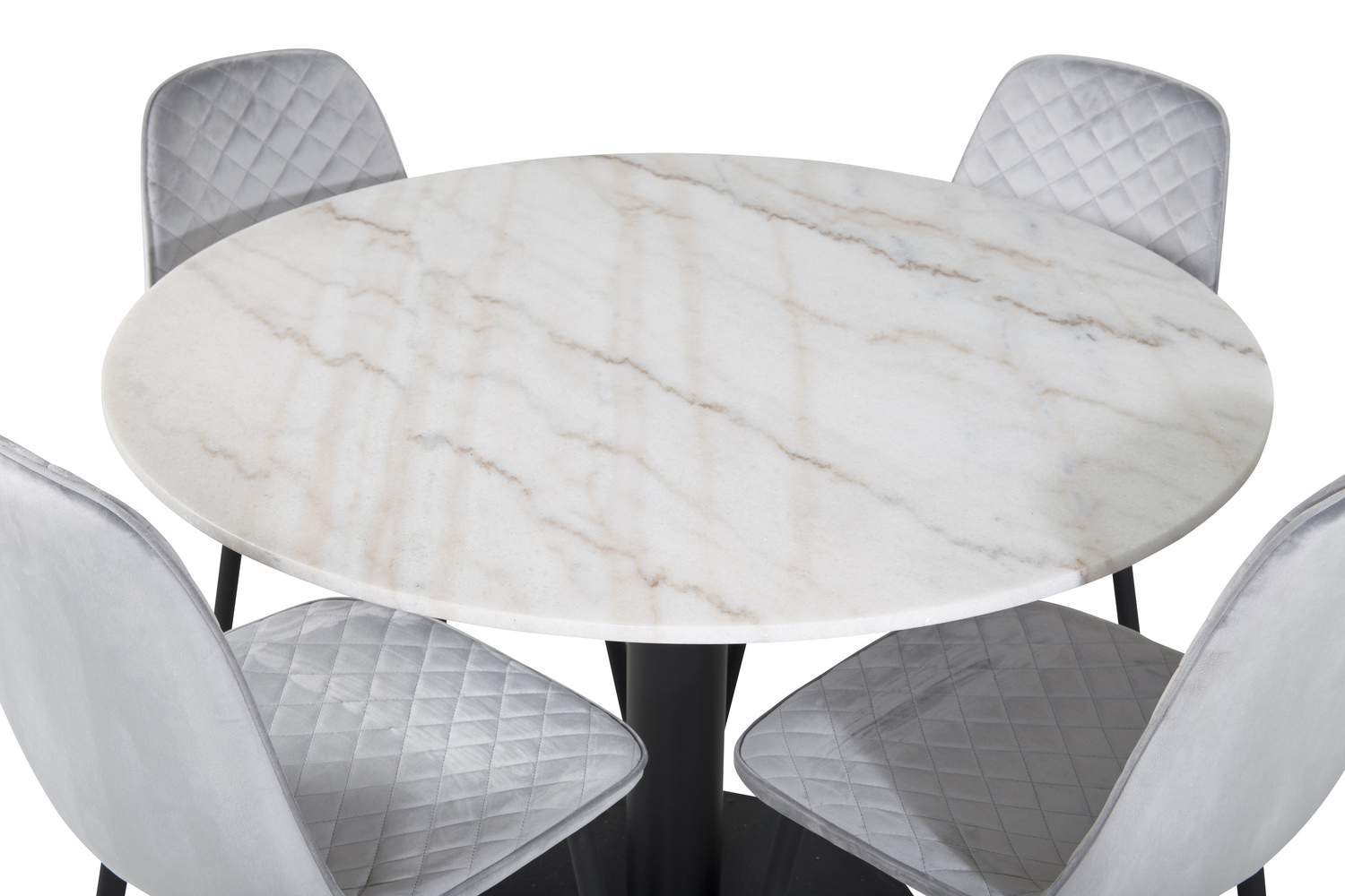 Étkezőgarnitúra Dallas 1302 (Szürke + Fekete)