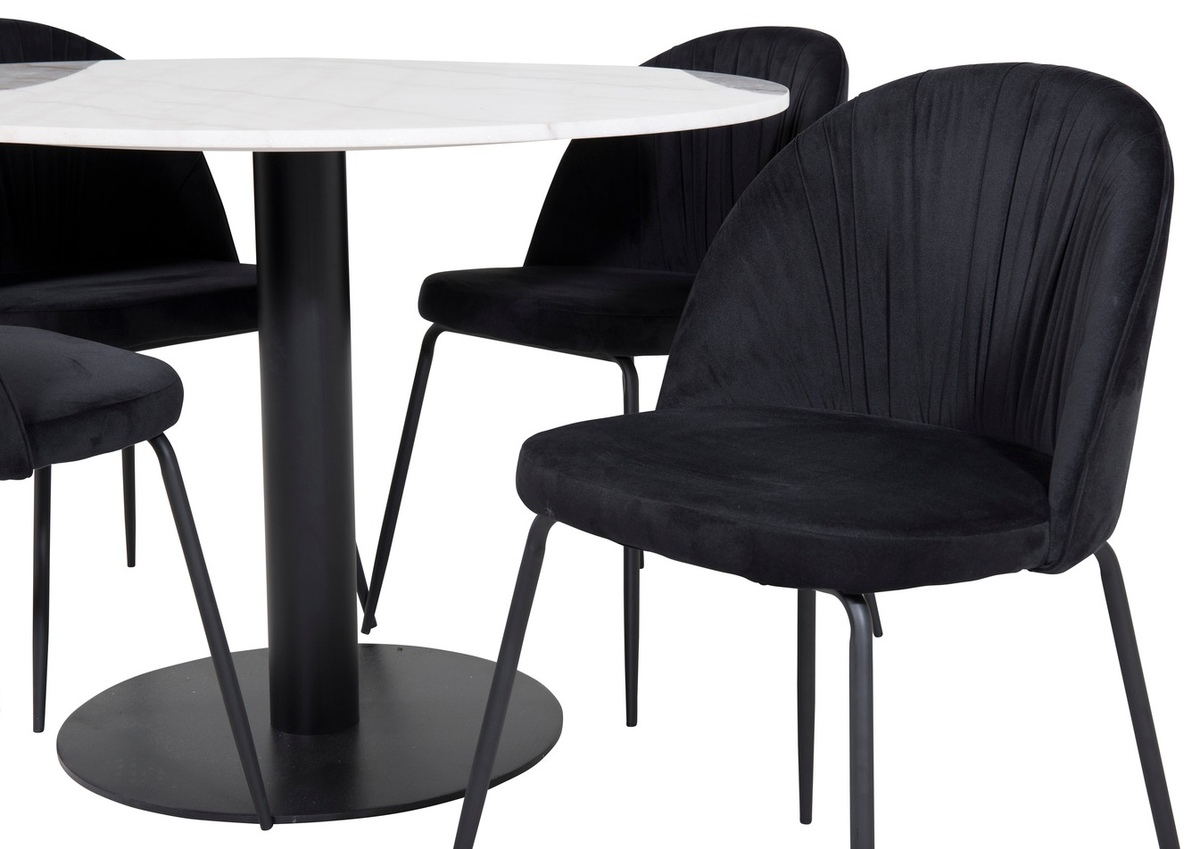 Étkezőgarnitúra Dallas 1303 (Fekete)