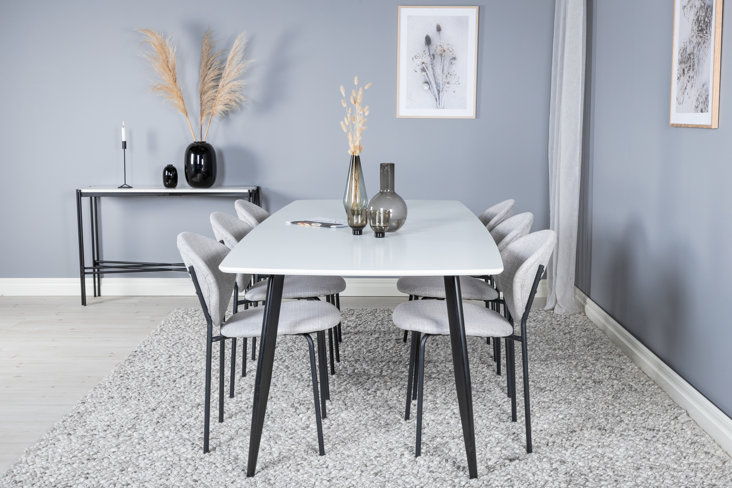 Étkezőgarnitúra Dallas 1387 (Szürke + Fekete)