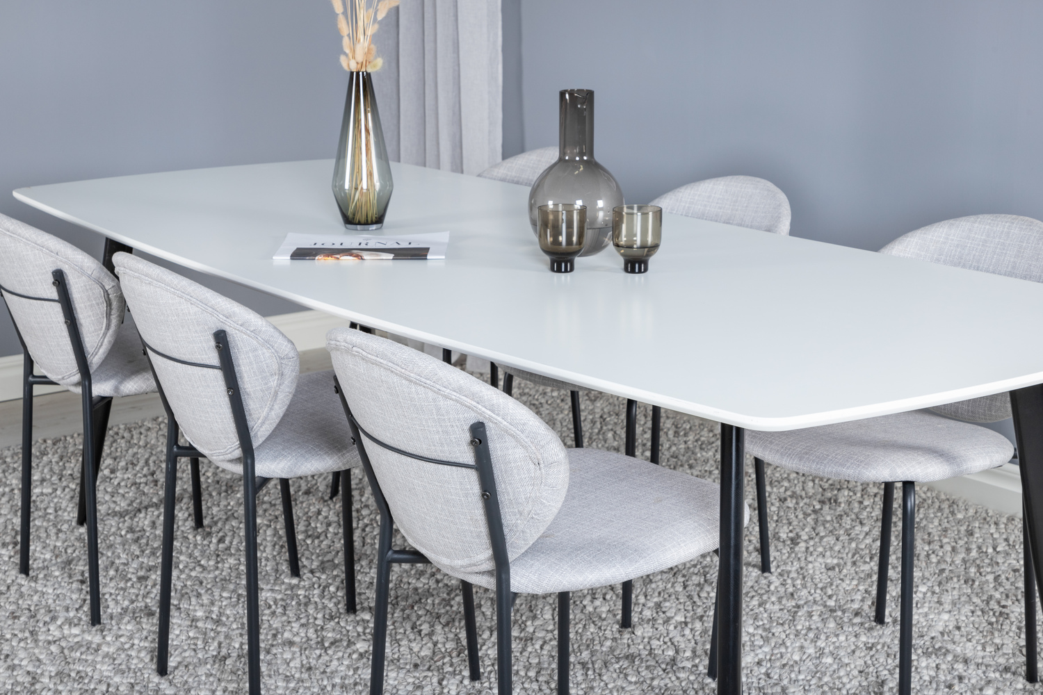 Étkezőgarnitúra Dallas 1387 (Szürke + Fekete)