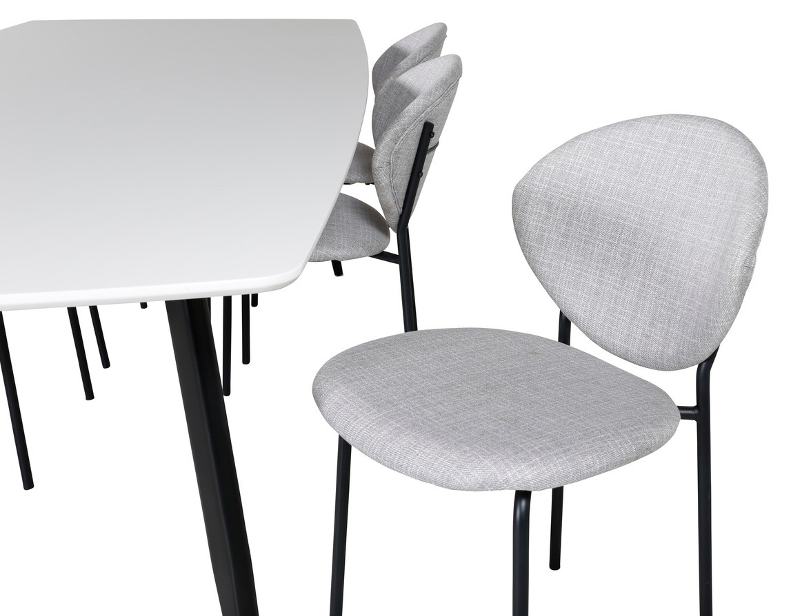 Étkezőgarnitúra Dallas 1387 (Szürke + Fekete)