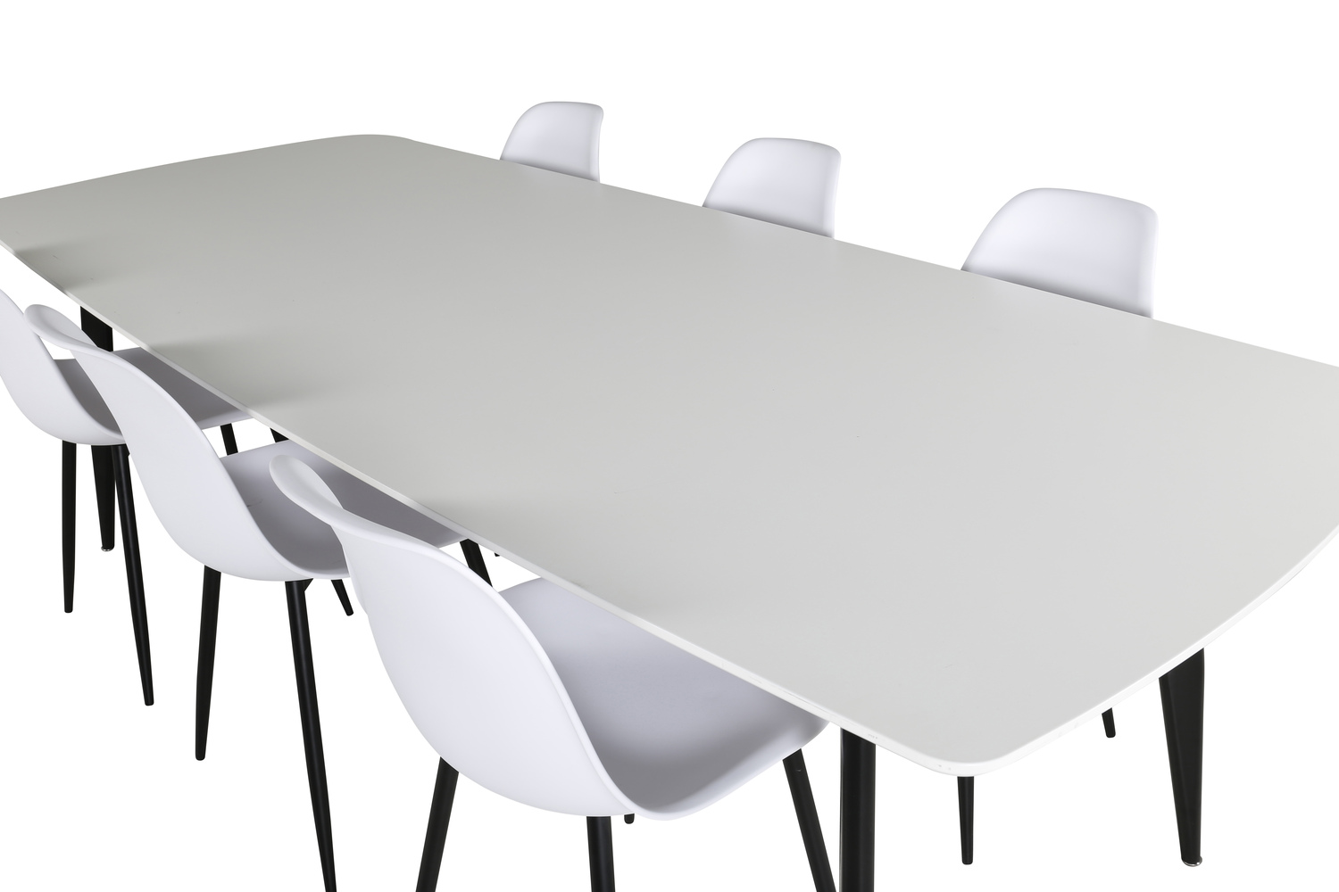 Étkezőgarnitúra Dallas 1391 (Fehér + Fekete)