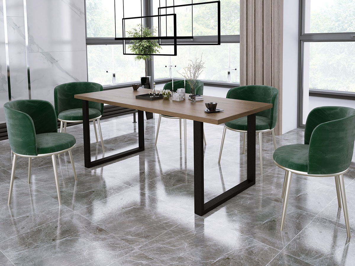 Asztal Tucson 138 (Lándzsa tölgy + Fekete)