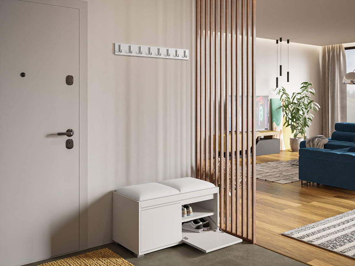 Előszoba garnitúra Comfivo 386 (Fehér + Soft 017)