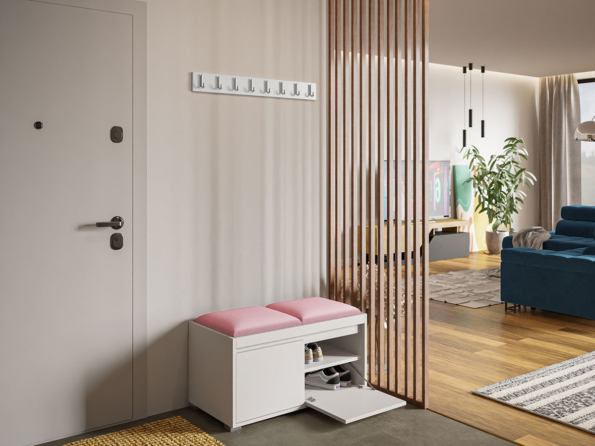 Előszoba garnitúra Comfivo Pinus I (Fehér + Manila 09)