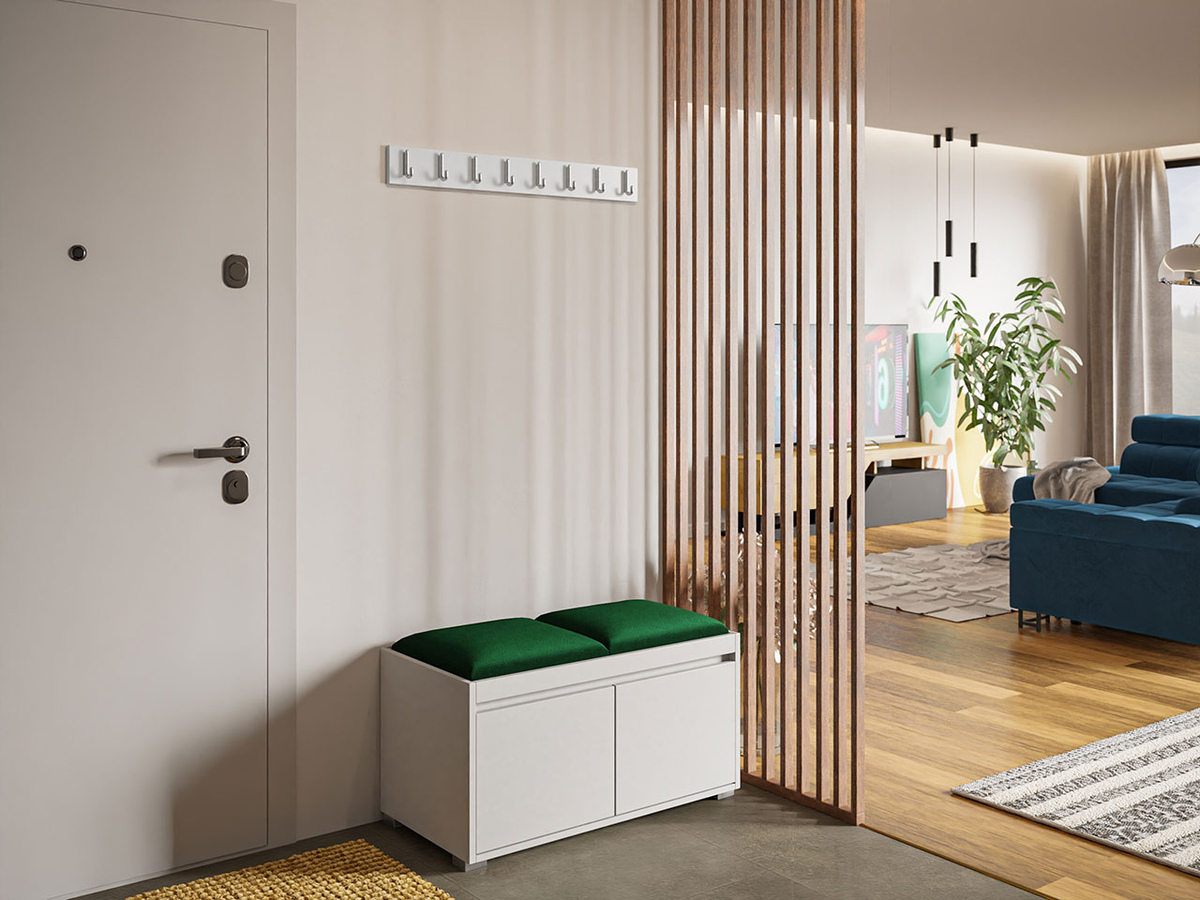 Előszoba garnitúra Comfivo Pinus I (Fehér + Manila 35)