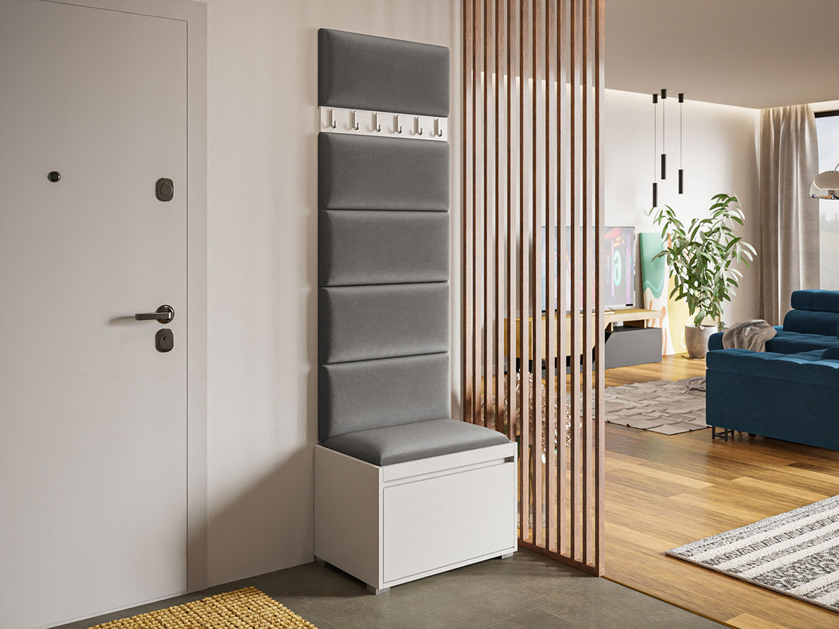 Előszoba garnitúra Comfivo Pinus V (Fehér + Manila 16)