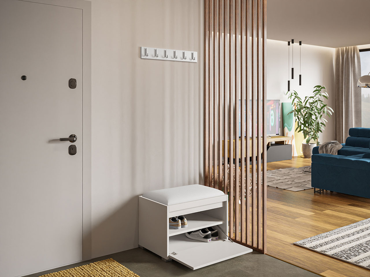 Előszoba garnitúra Comfivo Pinus VIII (Fehér + Soft 017)