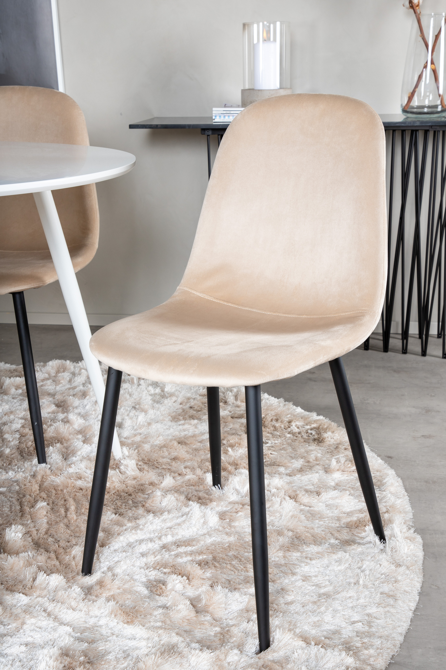 Étkezőgarnitúra Dallas 1581 (Krém + Fekete)