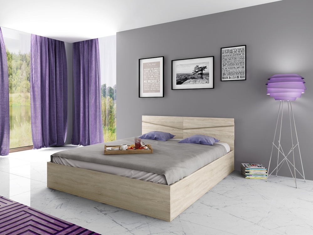 Ágy Etfela 115 (Sonoma tölgy)