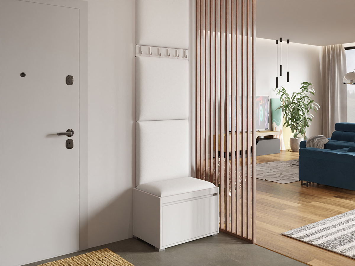 Előszoba garnitúra Comfivo Pinus IX (Fehér + Soft 017)