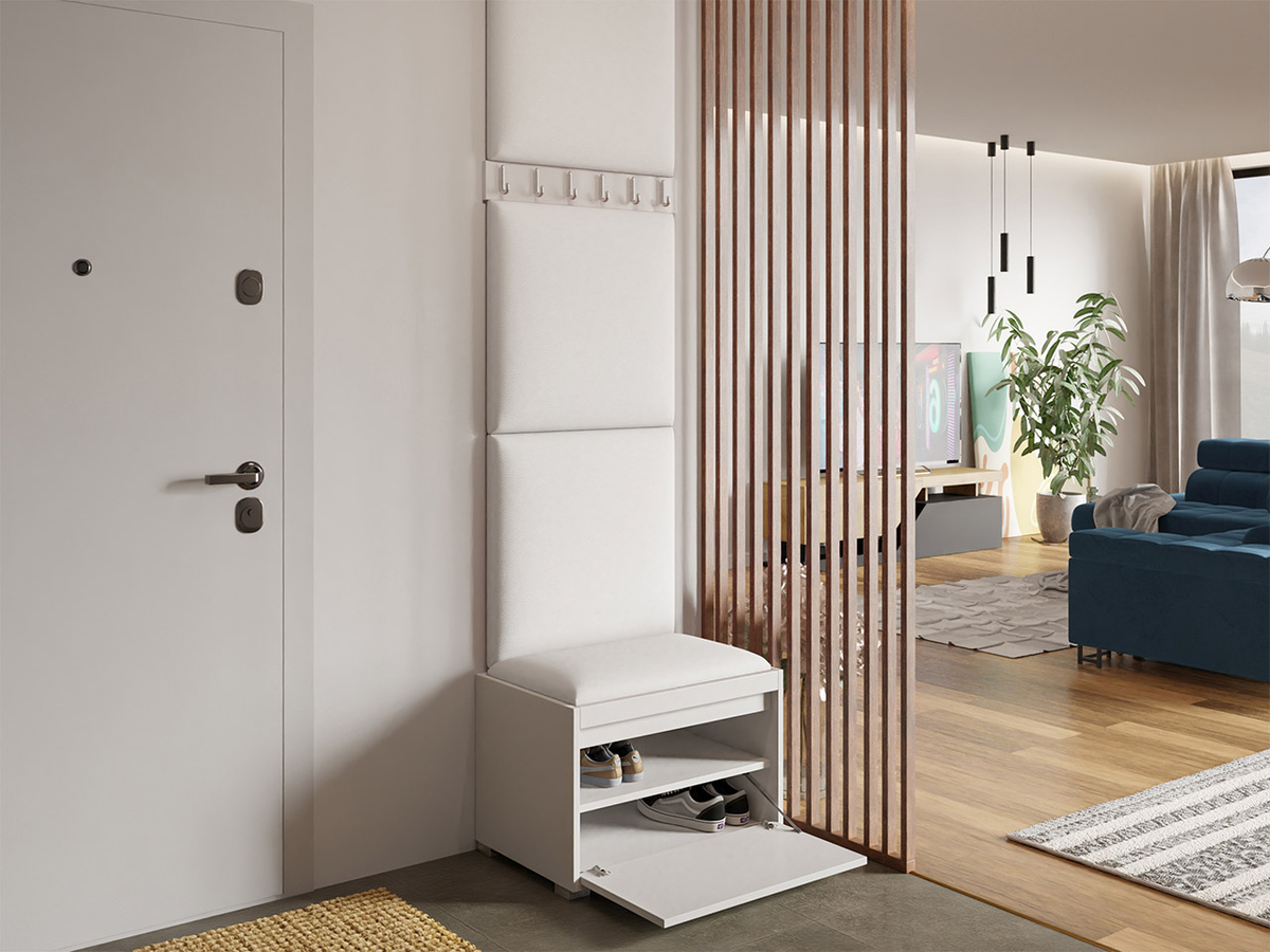 Előszoba garnitúra Comfivo Pinus IX (Fehér + Soft 017)