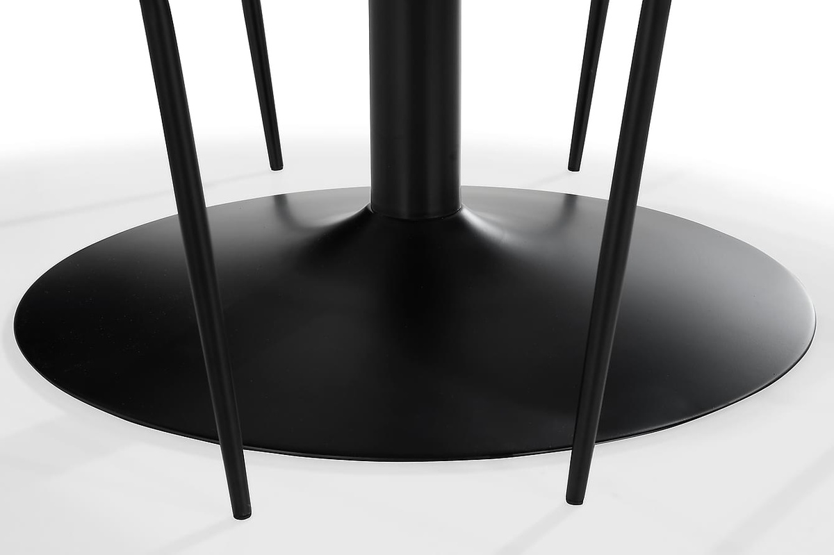 Étkezőgarnitúra Flint 125 (Sötétkék + Fekete)