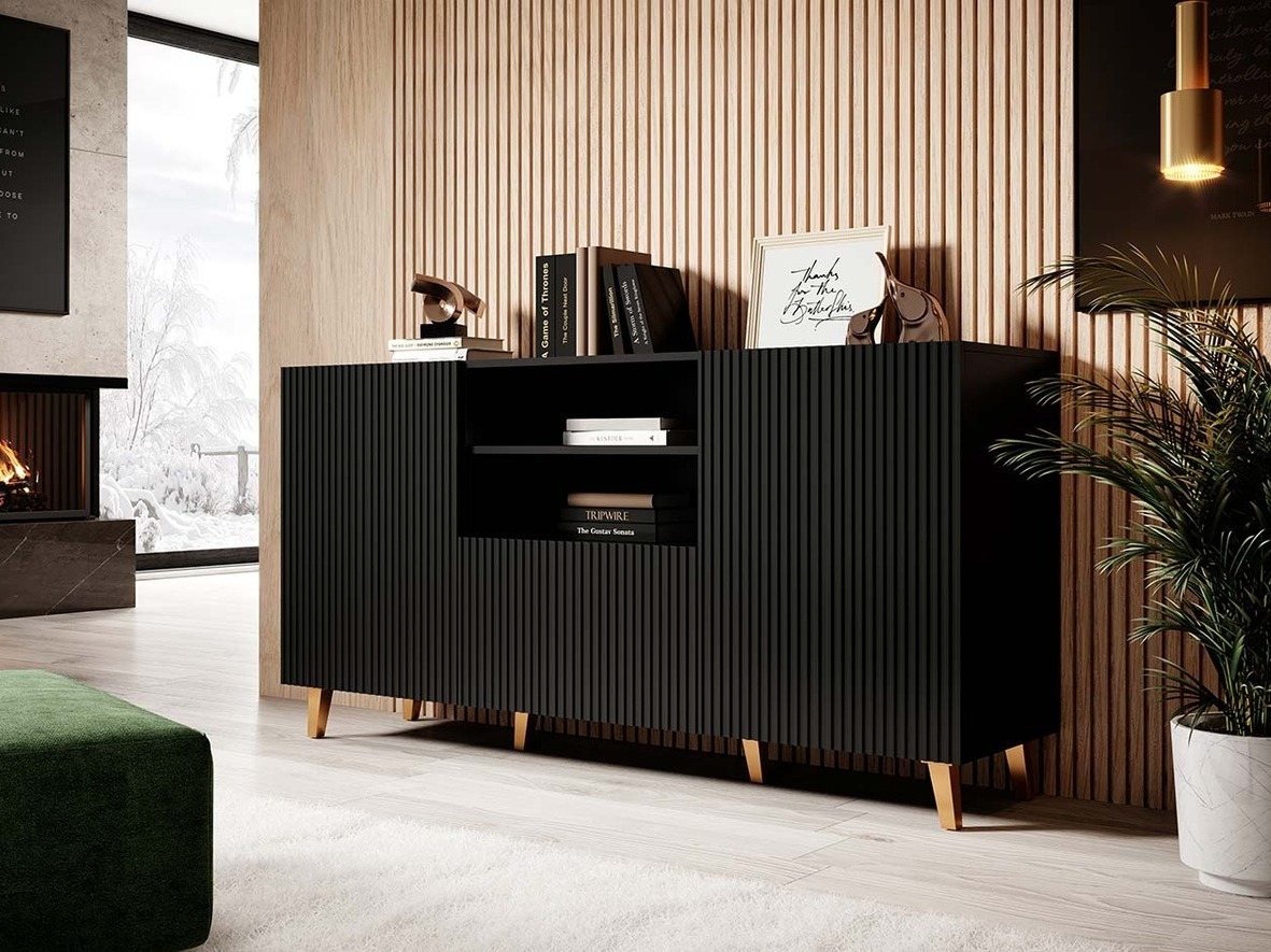 Komód Levmari 100 (Fekete)