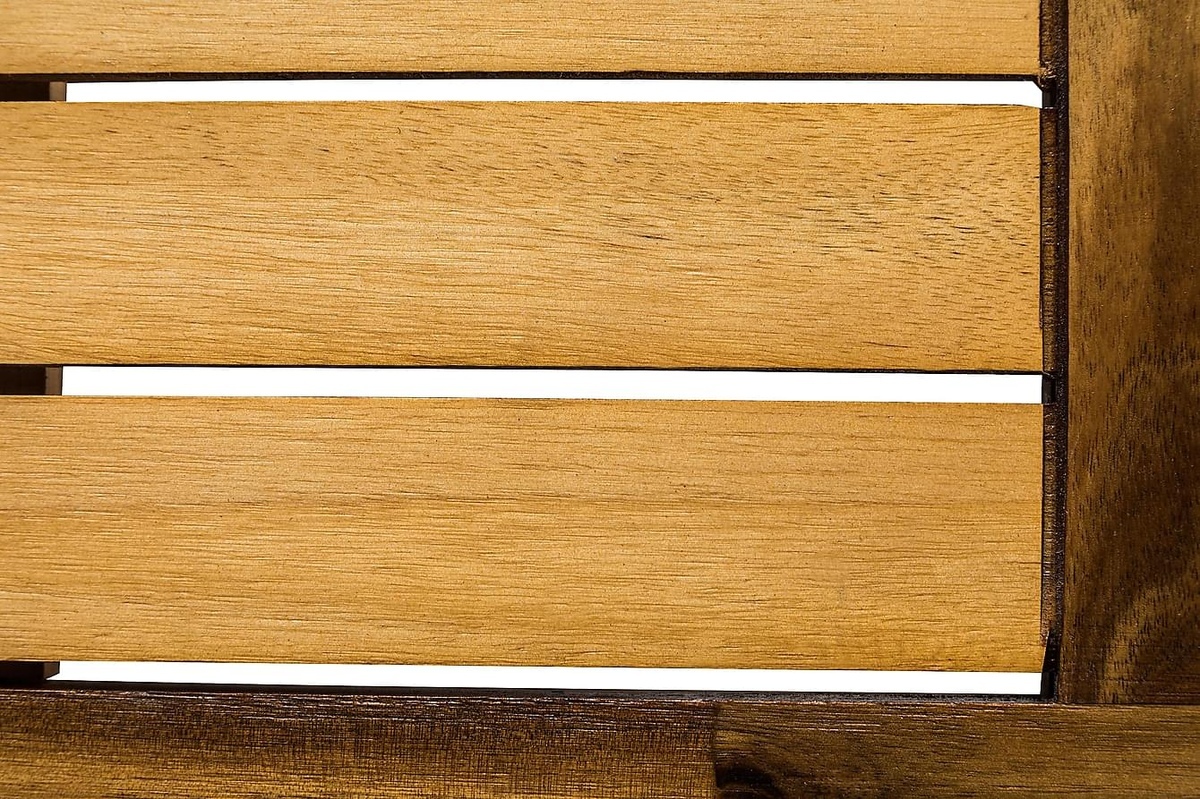 Kerti asztal Comfort Garden 1321 (Barna + Fekete)