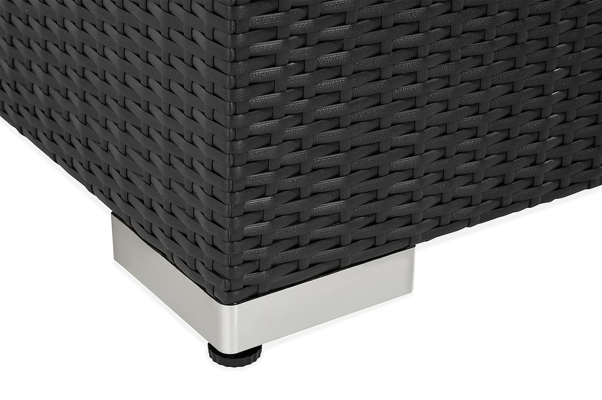 Kerti kanapé Comfort Garden 1549 (Fekete + Fehér)