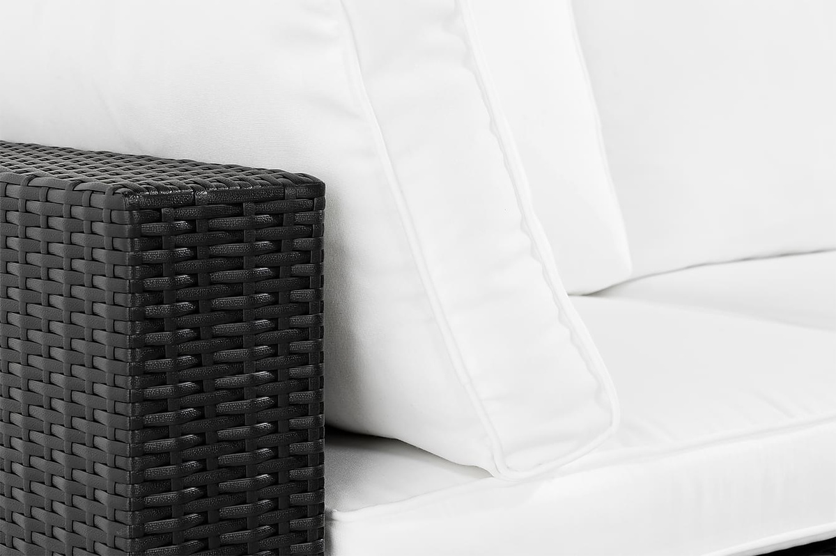 Kerti bútor Comfort Garden 1552 (Fekete + Fehér)