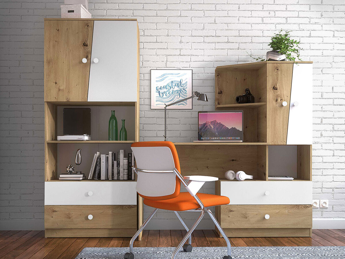 Bútorkészlet Almira 115 (Artisan tölgy + Fehér)