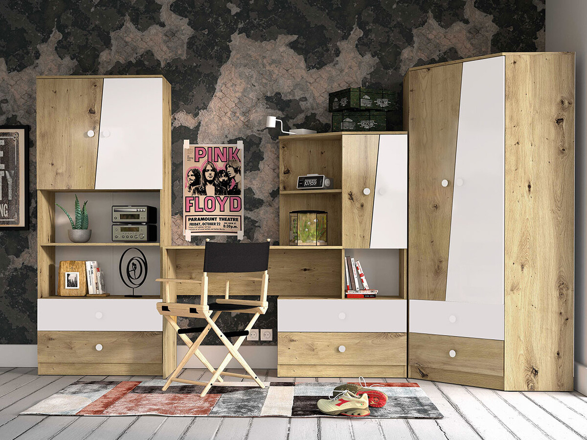 Bútorkészlet Almira 116 (Artisan tölgy + Fehér)