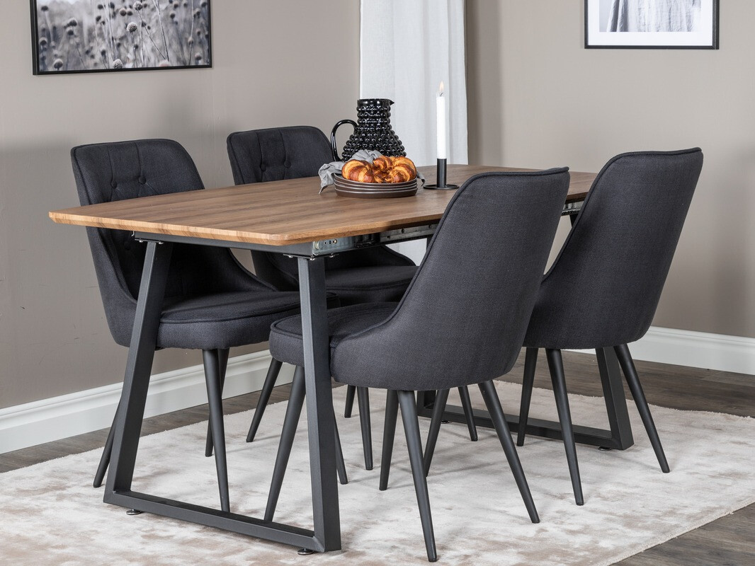 Étkezőgarnitúra Dallas 332 (Fekete)