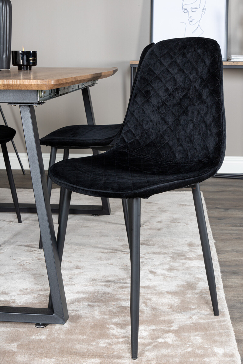 Étkezőgarnitúra Dallas 336 (Fekete)