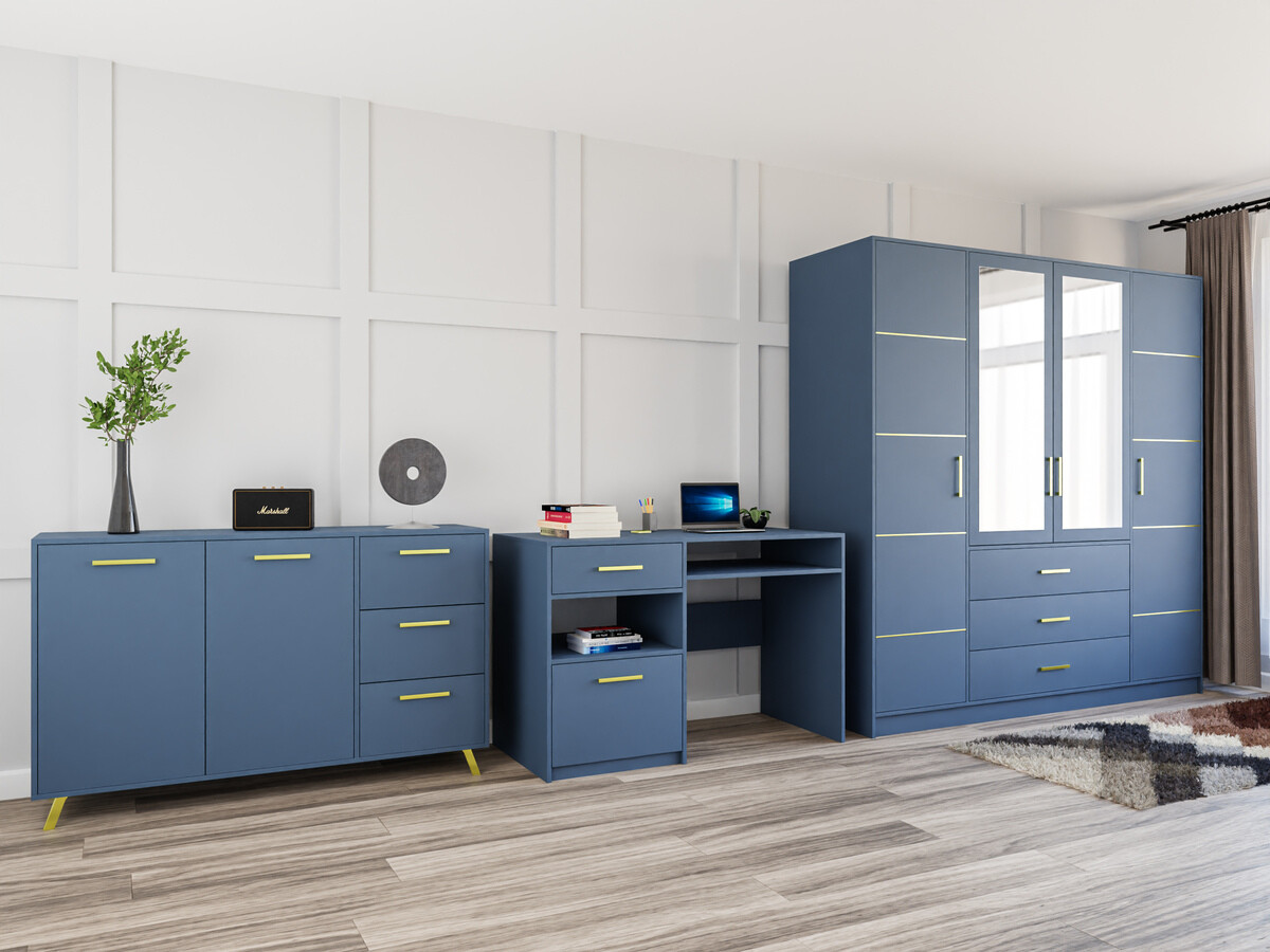 Bútorkészlet Dortivu 121 (Kék)