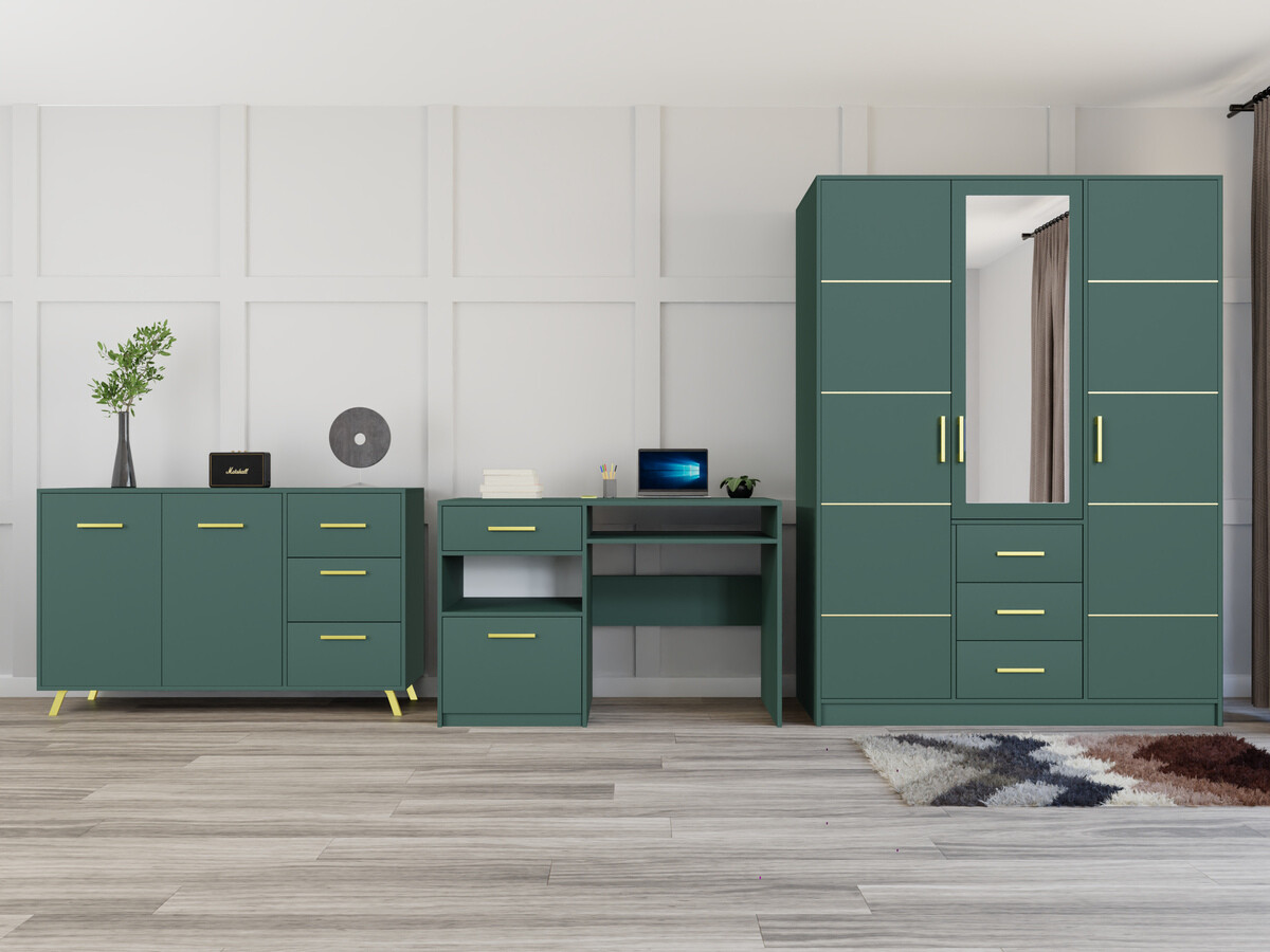 Bútorkészlet Dortivu 120 (Zöld)