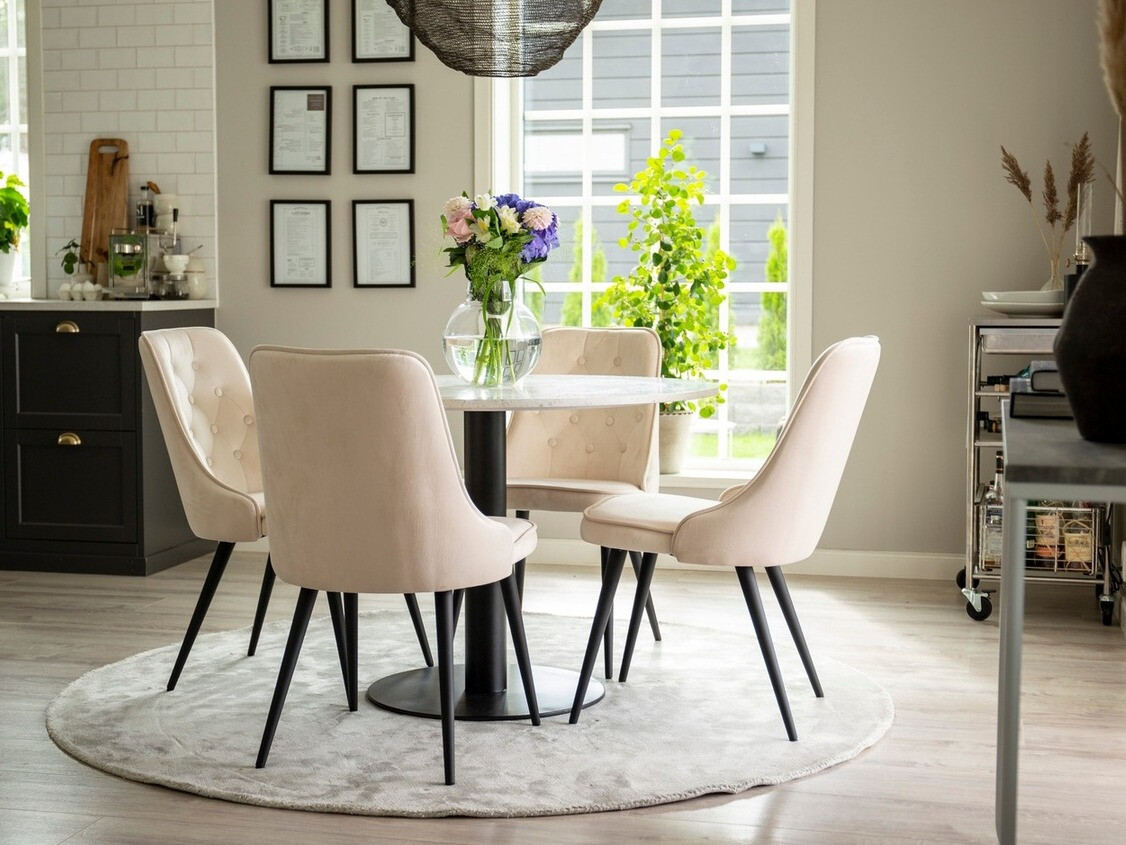 Étkezőgarnitúra Dallas 1160 (Bézs + Fekete)