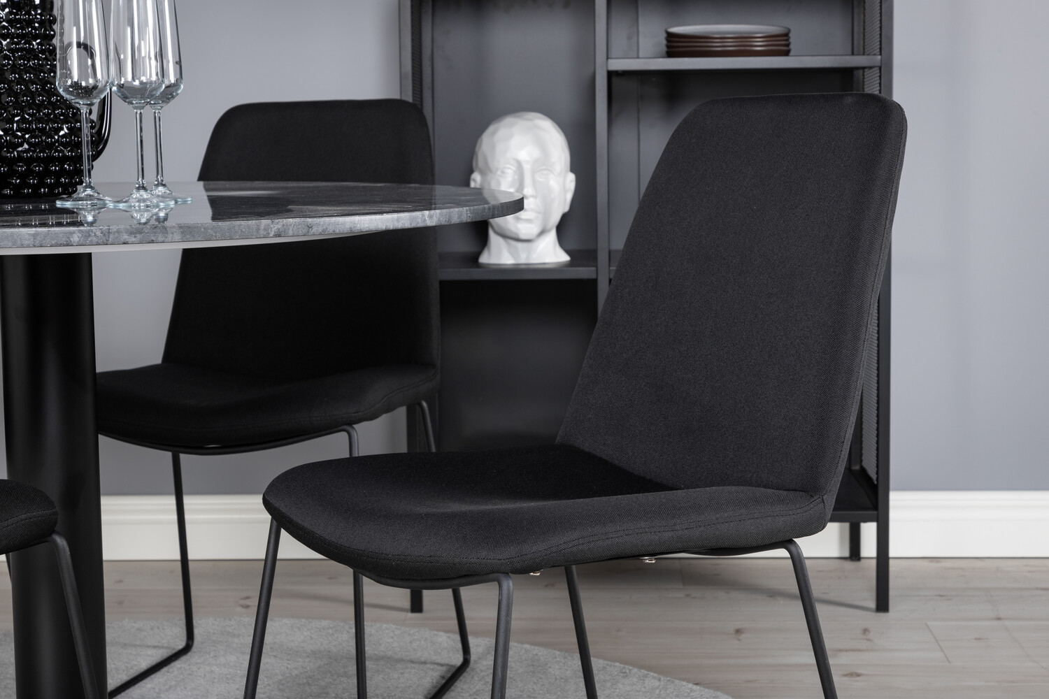 Étkezőgarnitúra Dallas 2631 (Fekete)