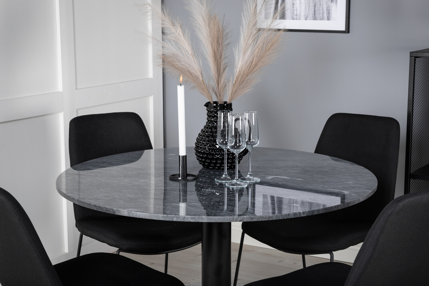 Étkezőgarnitúra Dallas 2631 (Fekete)