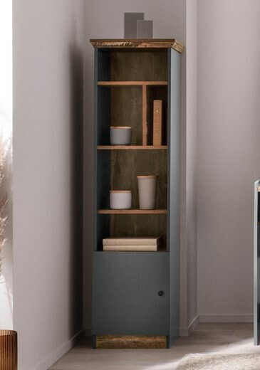 Könyvespolc Felmave 105 (Szürke + Tölgy)