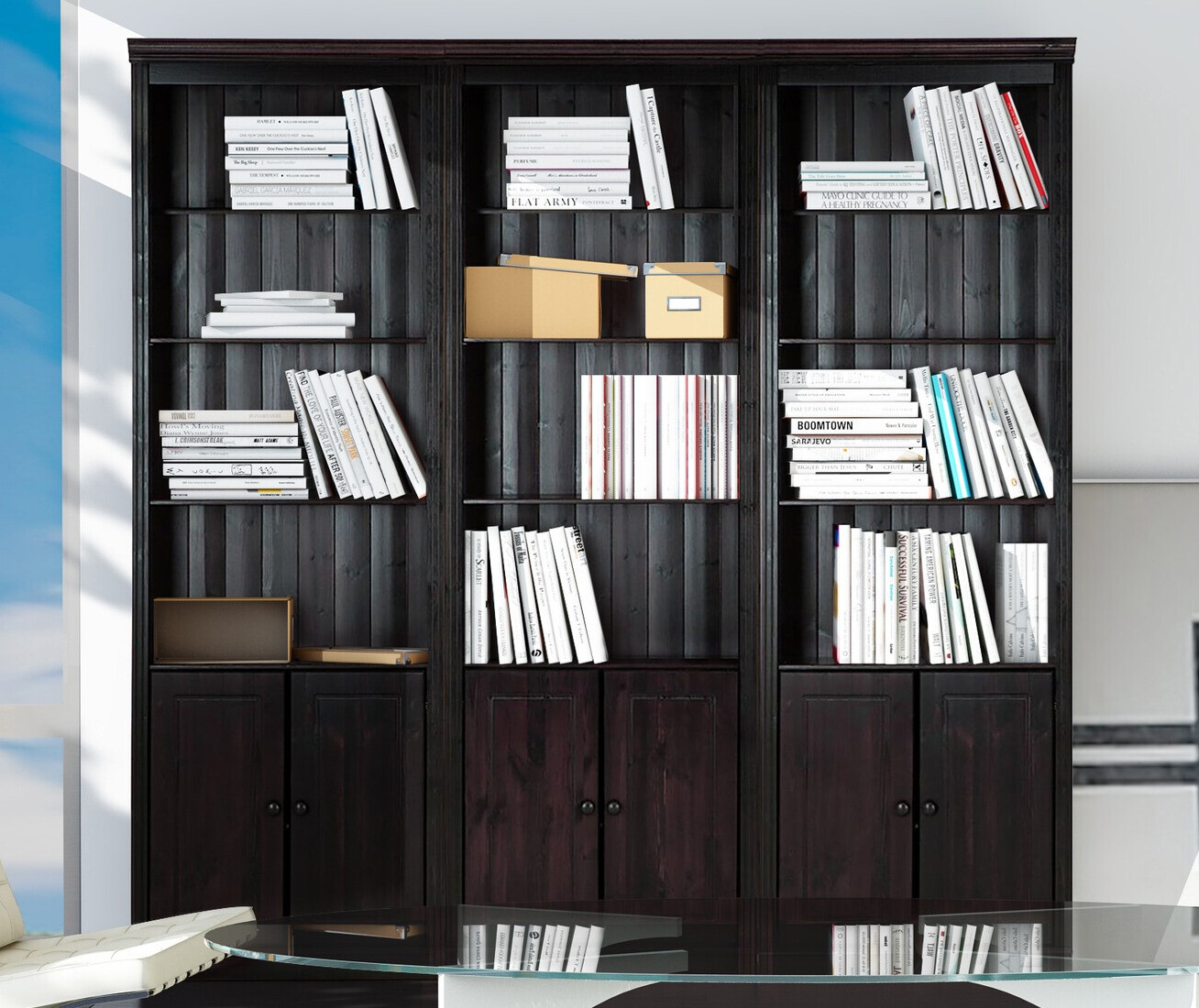 Polc szett Saltoro 117 (Sötét barna)