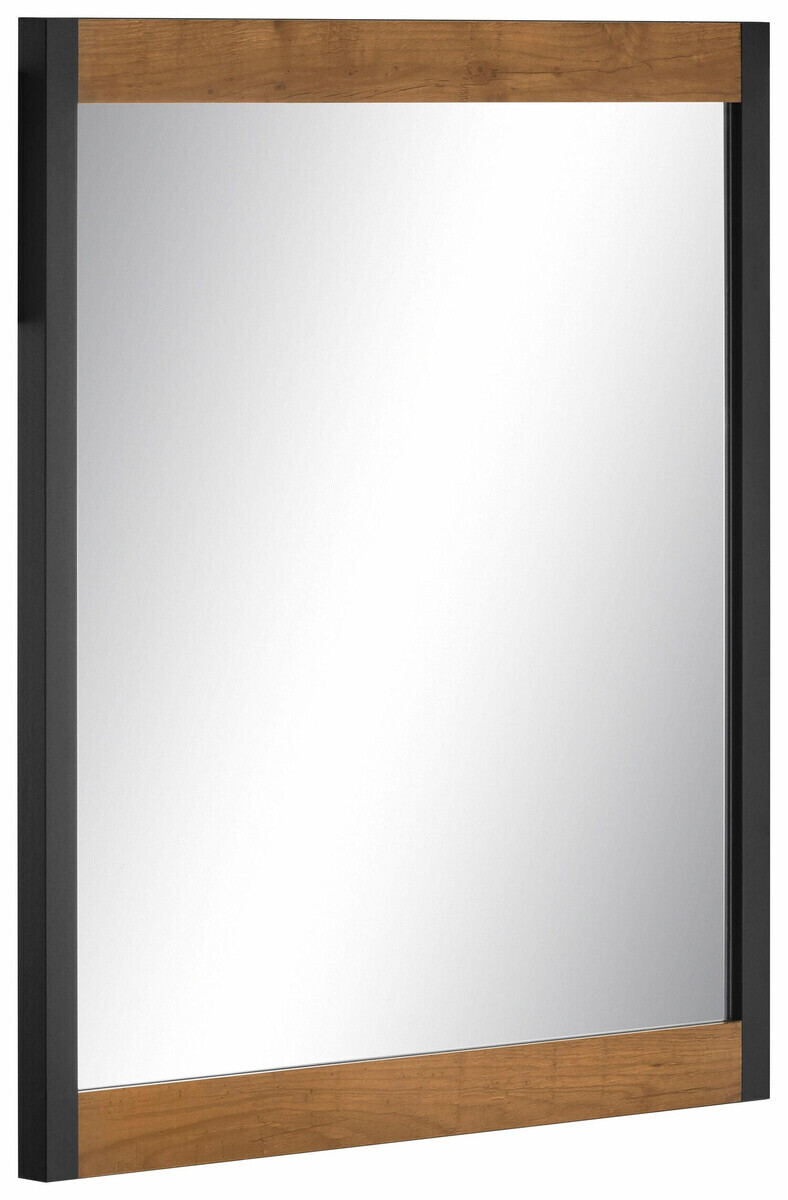 Fürdőszobai garnitúra Larnovo 117 (Sötét tölgy + Fekete)