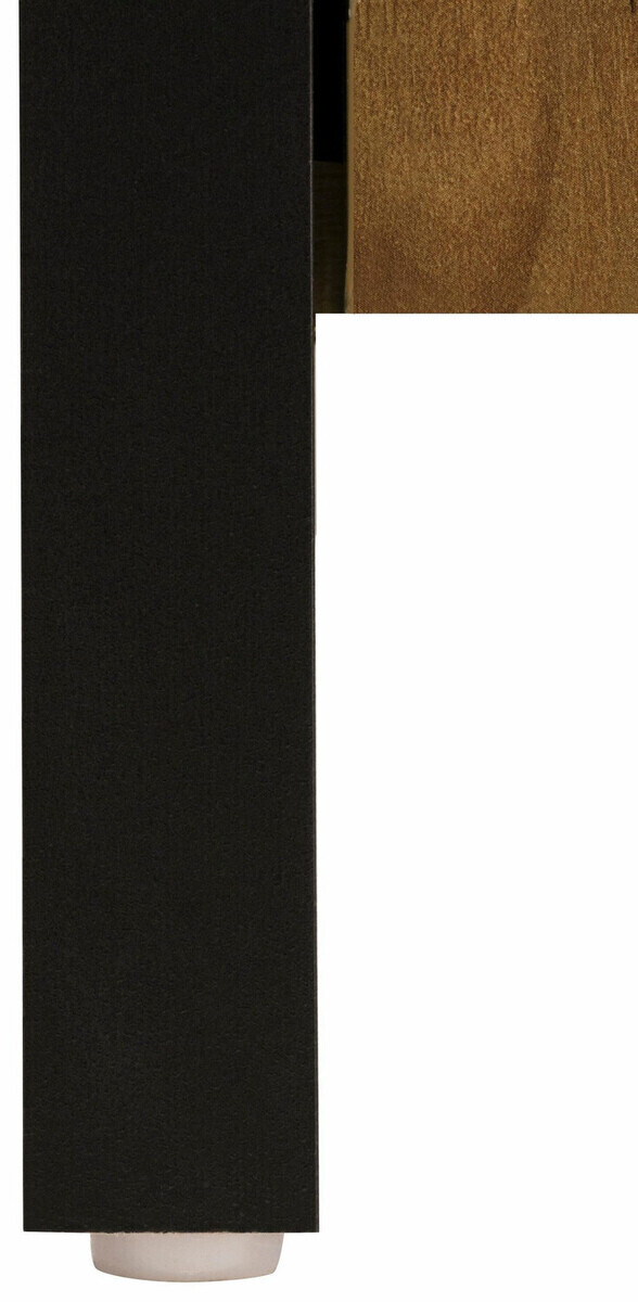 Fürdőszobai garnitúra Larnovo 117 (Sötét tölgy + Fekete)