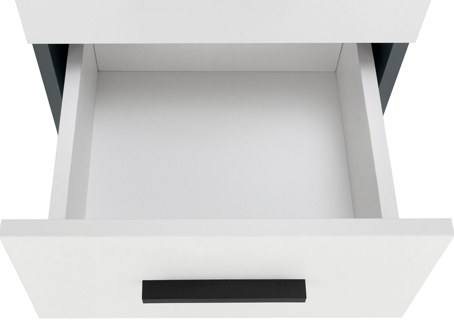 Beépített fürdőszoba szekrény Larlori 103 (Antracit + Fehér)