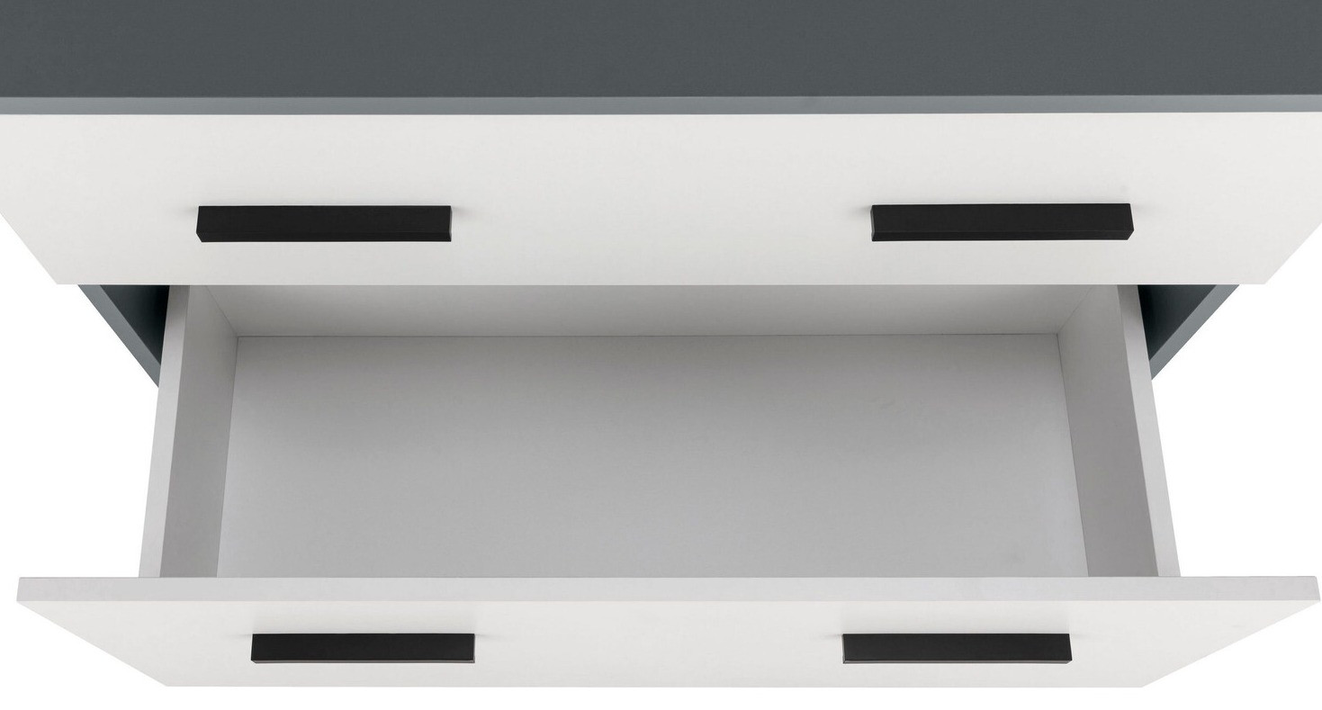 Mosdó alatti álló szekrény Larlori 101 (Antracit + Fehér)