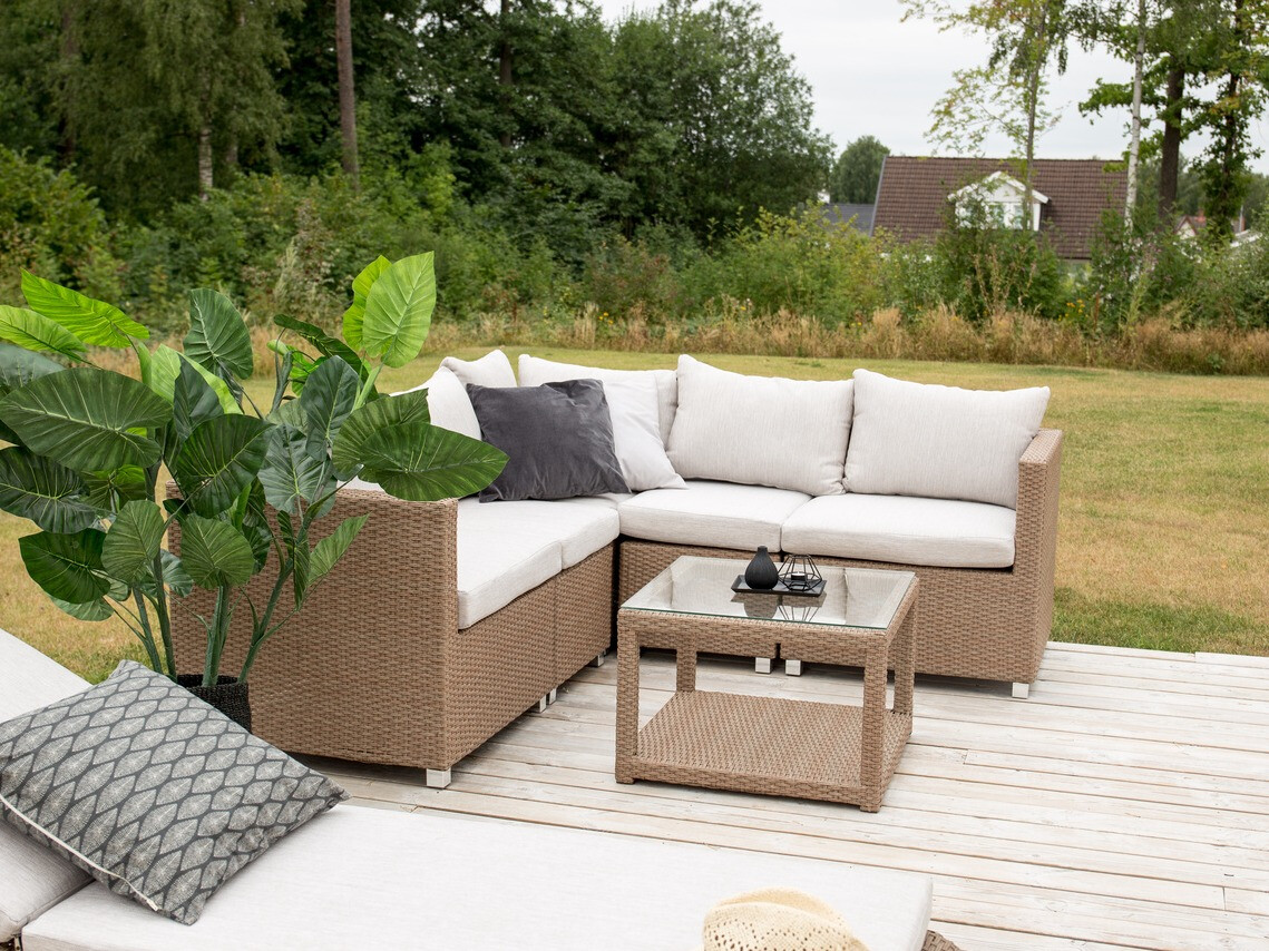 Kerti bútor Dallas 772 (Barna + Fehér)